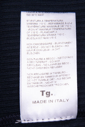 NUMERO 00 T-Shirt Top Size XL Contrast Ribbed Two Tone Crew Neck  Made in Italy gallery photo number 8