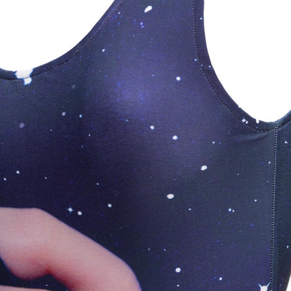 CASSIUS & TOILETPAPER FOR COLETTE Swimsuit Size M Double Layer Night Sky Pattern gallery photo number 3