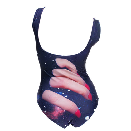 CASSIUS & TOILETPAPER FOR COLETTE Swimsuit Size M Double Layer Night Sky Pattern gallery photo number 2