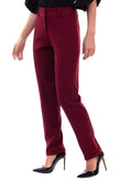#LINEA 22 Trousers Size IT 40 / XS Stretch Bordeaux Slim Fit Made in Italy gallery photo number 4
