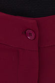 #LINEA 22 Trousers Size IT 40 / XS Stretch Bordeaux Slim Fit Made in Italy gallery photo number 5