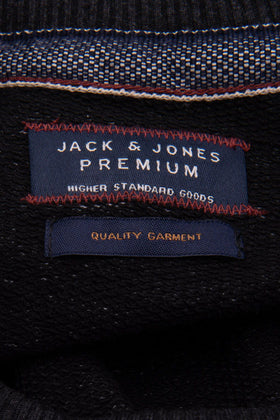 JACK & JONES PREMIUM Pullover Sweatshirt Size S Melange Printed Front Worn Look gallery photo number 5