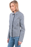 RRP €110 8 Denim Jacket Size M Striped Button Front Regular Collar Made in Italy gallery photo number 4