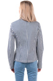 RRP €110 8 Denim Jacket Size M Striped Button Front Regular Collar Made in Italy gallery photo number 5
