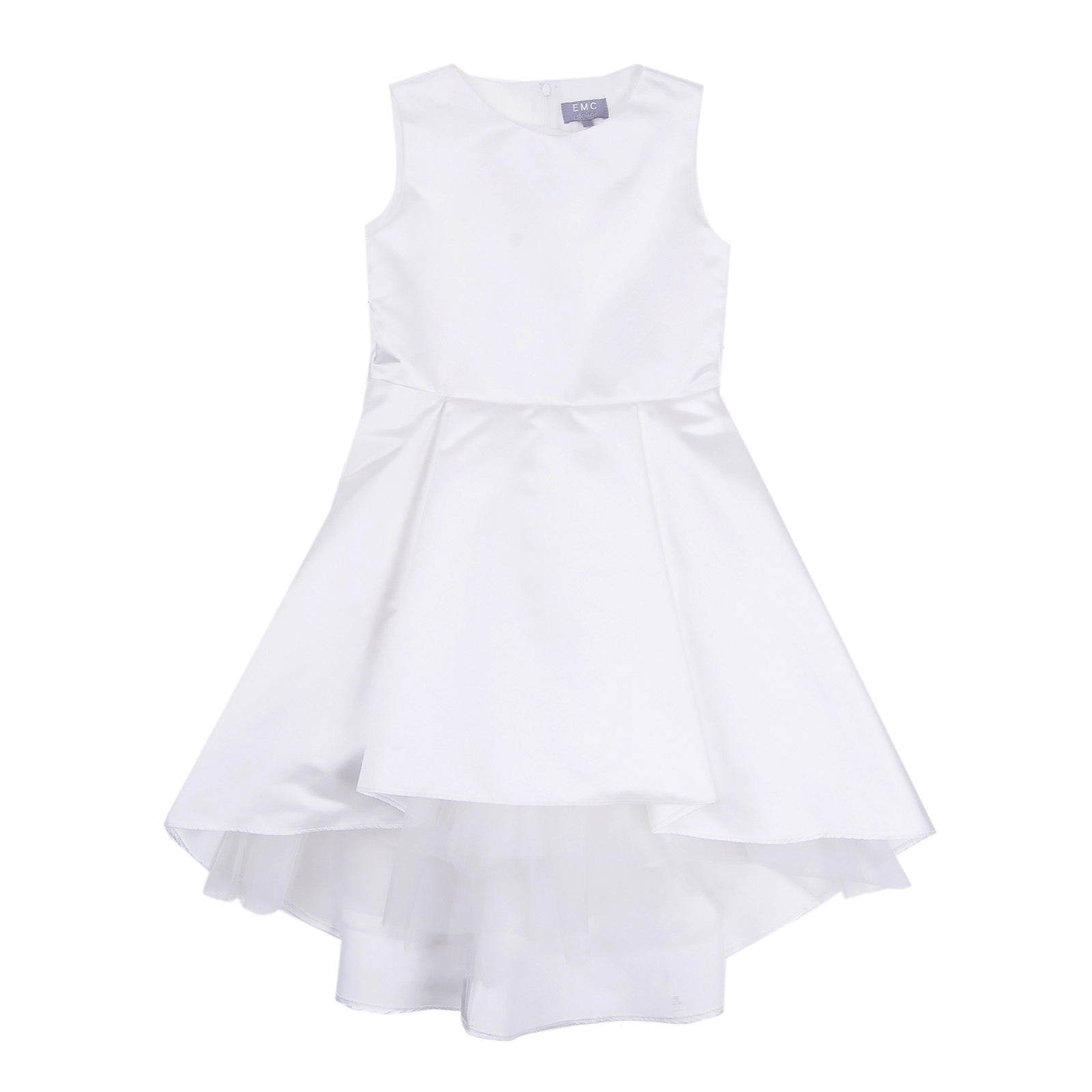RRP €115 EMC EVERYTHING MUST CHANGE Satin Communion Dress Size 11-12Y Pleated gallery main photo