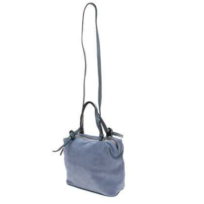 RRP€205 MY CHOICE Suede Leather Tote Bag Slouchy Design Zipped Made in Italy gallery photo number 2