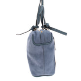 RRP€205 MY CHOICE Suede Leather Tote Bag Slouchy Design Zipped Made in Italy gallery photo number 3