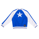 SHOP ART Satin Bomber Jacket Size L / 12Y Fully Lined Star Back Made in Italy gallery photo number 2