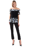 RRP €130 MANILA GRACE Top Blouse Size 40 / S Contrast Silk Blend Made in Italy gallery photo number 3