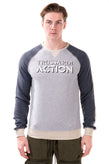 TRUSSARDI ACTION Sweatshirt Size XL Melange Effect Long Sleeve Round Neck gallery photo number 2