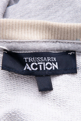 TRUSSARDI ACTION Sweatshirt Size XL Melange Effect Long Sleeve Round Neck gallery photo number 7