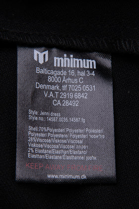 MINIMUM Sheath Dress Size 40 / L Black Unlined Zip Back- Strappy Hand Pockets gallery photo number 8