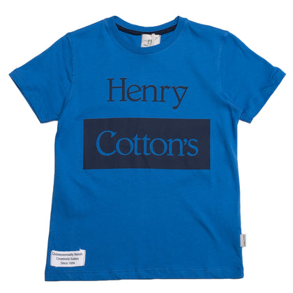 HENRY COTTON'S T-Shirt Top Size 8Y Coated Logo Front gallery photo number 1