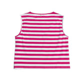 PATRIZIA PEPE Muscle Tank Top Size TA / 18Y Metallic Coated Front Striped Stars gallery photo number 2