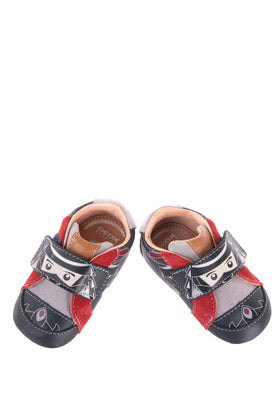 GEOX RESPIRA Baby Leather Sneakers Size 18 UK 2.5 US 3 Antibacterial Ninjago gallery photo number 1