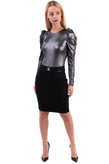 RRP €170 NENETTE Lace Pencil Skirt Size 44 L Fully Lined Zipped Back Bow Detail gallery photo number 1