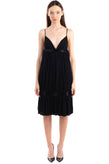 GUESS Midi Flared Dress Size S Beads Embellished Gathered Strappy Neckline gallery photo number 2