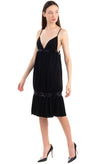 GUESS Midi Flared Dress Size S Beads Embellished Gathered Strappy Neckline gallery photo number 3