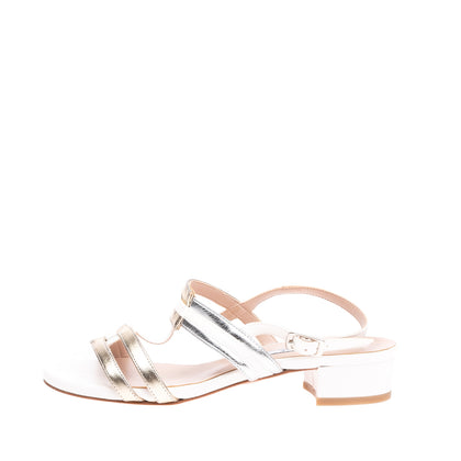 RRP€110 L'AMOUR By ALBANO Strappy Sandals EU 37 UK 4 US 7 Metallic Made in Italy gallery photo number 3