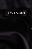 RRP€220 TWINSET Gilet Size S Tiger Stripes Contrast Knitted Back Rabbit Fur Trim gallery photo number 7