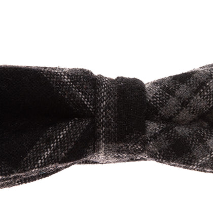 SELECTED HOMME Tweed Bow Tie Wool Blend Tartan Pattern Adjustable Length gallery photo number 3