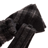 SELECTED HOMME Tweed Bow Tie Wool Blend Tartan Pattern Adjustable Length gallery photo number 4