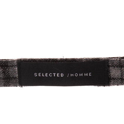 SELECTED HOMME Tweed Bow Tie Wool Blend Tartan Pattern Adjustable Length gallery photo number 6
