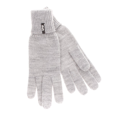 BARTS Everyday Gloves Size 5 / S / 8-10Y Thin Knit Melange Effect Turn Up Cuffs