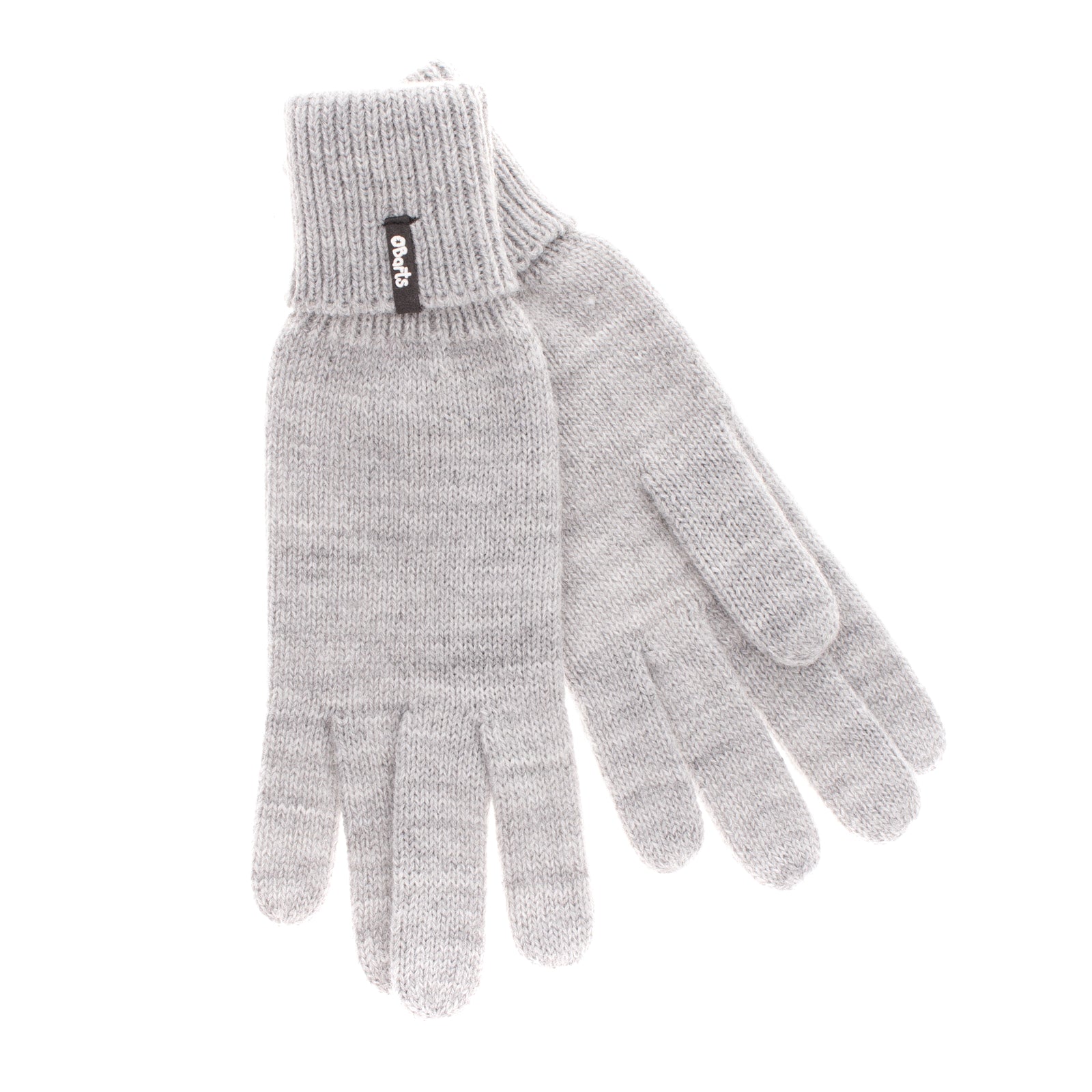 BARTS Everyday Gloves Size 5 / S / 8-10Y Thin Knit Melange Effect Turn Up Cuffs gallery main photo