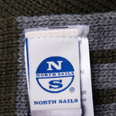 NORTH SAILS Stole Scarf Melange Effect Details Jacquard Knit Ribbed Edges gallery photo number 7