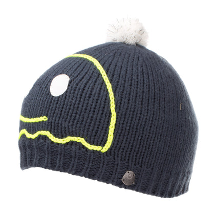 BARTS Spooky Beanie Cap Size 53 / S / 4-8Y LIGHT REFLECTING Knitted Embroidered gallery photo number 2