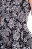 TRAFFIC PEOPLE Tulip Dress Size S Fully Lined Lame Floral Sleeveless Round Neck gallery photo number 5
