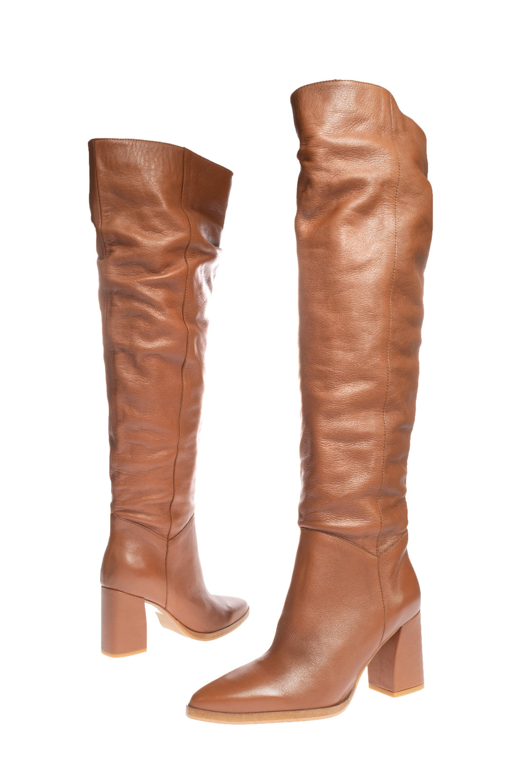 RRP €205 IRIS & INK Leather Knee High Boots EU 38 UK 5 US 8 Made in Portugal gallery main photo