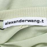RRP €155 T By ALEXANDER WANG Top Size L Angora Rabbit Wool Blend Ribbed Front gallery photo number 7