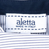 ALETTA Shirt Size 6M / 68CM Striped Round Hem Button Front Made in Italy gallery photo number 4