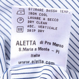 ALETTA Shirt Size 6M / 68CM Striped Round Hem Button Front Made in Italy gallery photo number 6