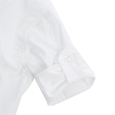 ALETTA Shirt Size 6M / 68CM White Diamond Round Hem Roll-Up Sleeve Made in Italy gallery photo number 3