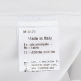 ALETTA Shirt Size 6M / 68CM White Diamond Round Hem Roll-Up Sleeve Made in Italy gallery photo number 5