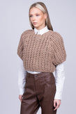RRP €755 BRUNELLO CUCINELLI Jumper Size L Chunky-Knit Cropped Made in Italy gallery photo number 4