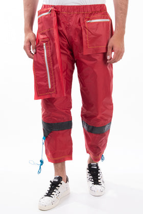 RRP €585 BETHANY WILLIAMS Track Trousers Size L Recycled Tent Exposed Pockets gallery photo number 1