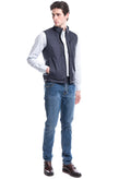 RRP €325 HACKETT Gilet Size S Wool Back Quilted Lining Full Zip Funnel Neck gallery photo number 2