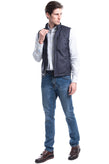RRP €325 HACKETT Gilet Size S Wool Back Quilted Lining Full Zip Funnel Neck gallery photo number 3