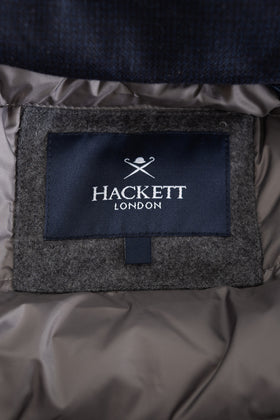RRP €495 HACKETT Down Field Jacket Size XXL Technical Fabrics Concealed Hood gallery photo number 8