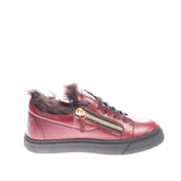 RRP €665 GIUSEPPE ZANOTTI Leather Sneakers Size 37 UK 4 US 7 Real Fur Lining gallery photo number 5