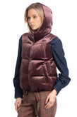 BRUNELLO CUCINELLI Down Velour Gilet Size 38 XS Quilted Full Zip Hood RRP €3470 gallery photo number 4