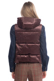 BRUNELLO CUCINELLI Down Velour Gilet Size 38 XS Quilted Full Zip Hood RRP €3470 gallery photo number 5