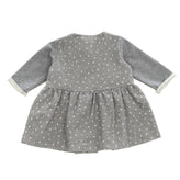 ALETTA A-Line Dress Size 1M Melange Effect Coated Stars Round Neck Made in Italy gallery photo number 2