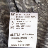 ALETTA A-Line Dress Size 1M Melange Effect Coated Stars Round Neck Made in Italy gallery photo number 6