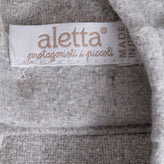 ALETTA A-Line Dress Size 1M Wool Blend Ruffle Trim Bow Round Neck Made in Italy gallery photo number 4