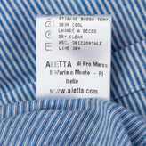 ALETTA Polo Shirt Size 6M / 68CM Striped Slit Sides Dipped Hem Made in Italy gallery photo number 6